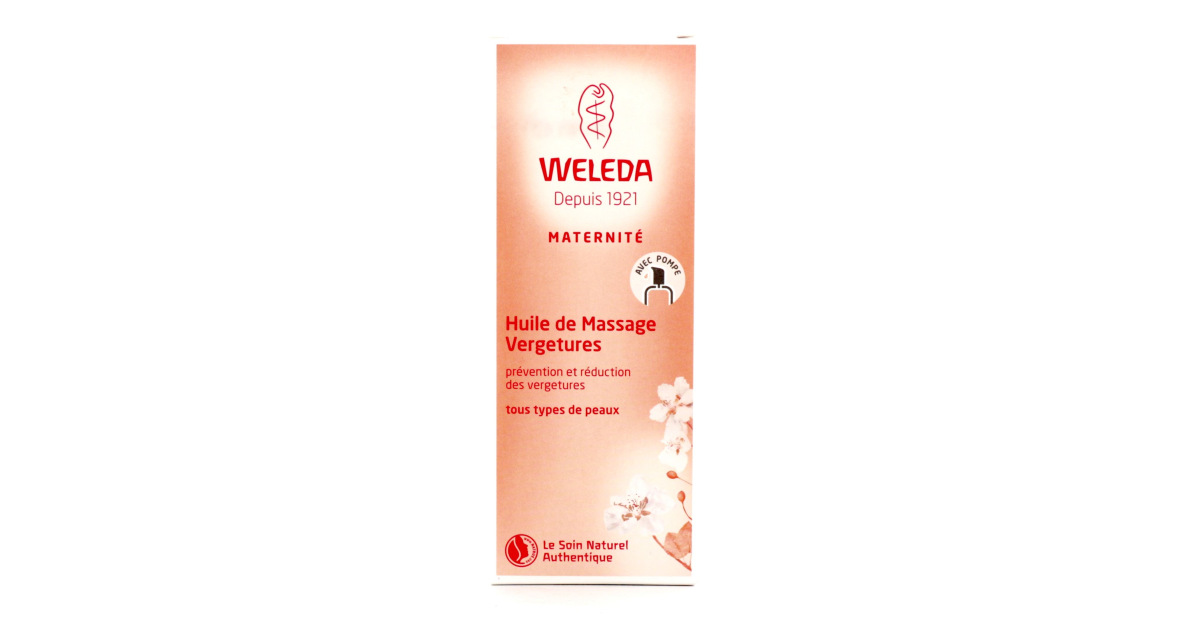 WELEDA HUILE DE MASSAGE VERGETURES MATERNITE 100 ml