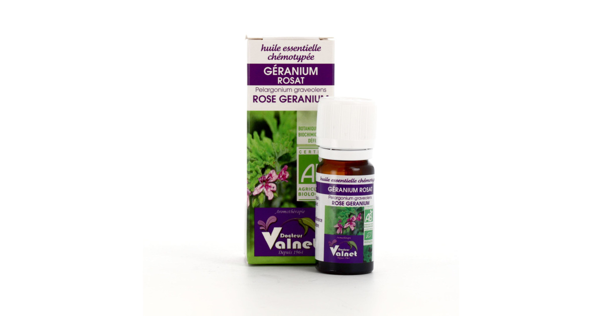 Huile essentielle de Géranium Rosat 10 ml - Aromathérapie de qualité