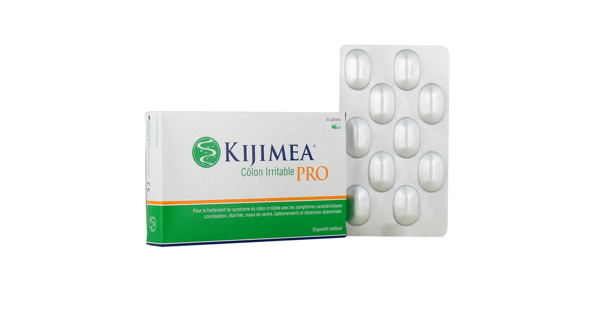 KIJIMEA Côlon Irritable PRO - une aide efficace (1) contre le syndrome du  côlon irritable (symptômes tels que diarrhée, maux de ventre,  ballonnements) - Efficacité prouvée (1) - 90 gélules : : Hygiène  et Santé