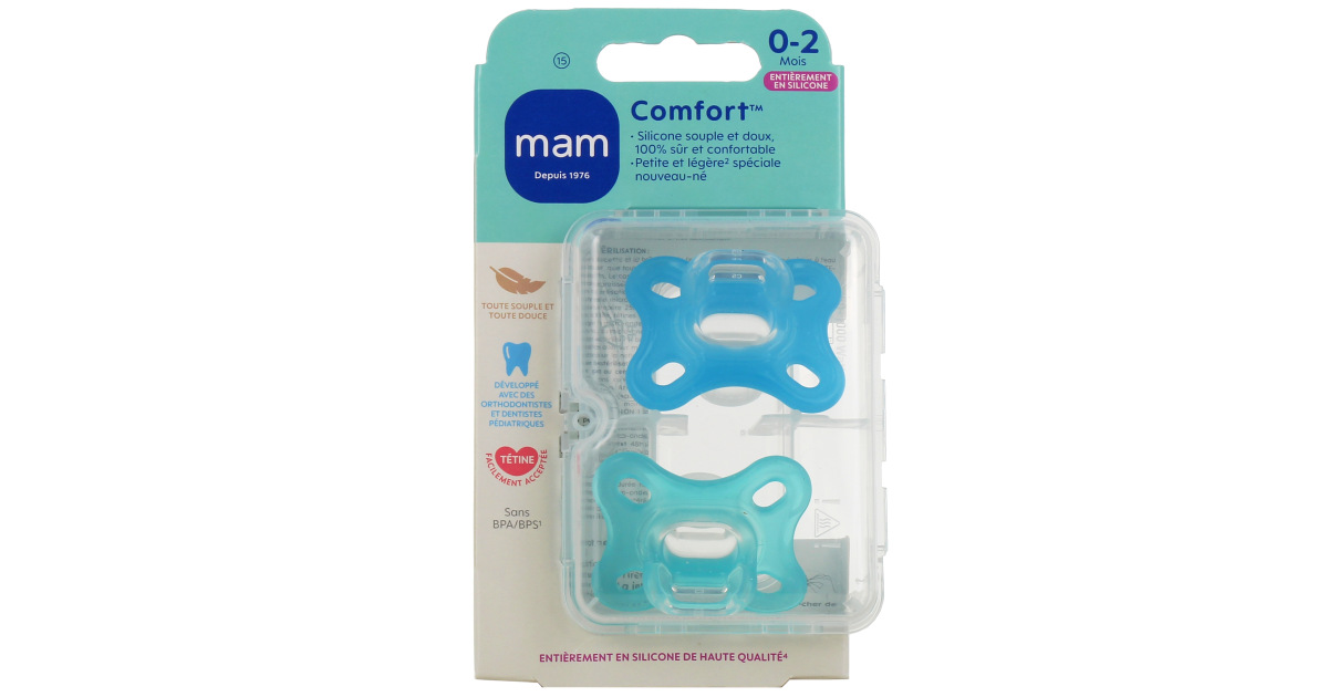 MAM Comfort 2 Silicone Pacifier Sucette - ®