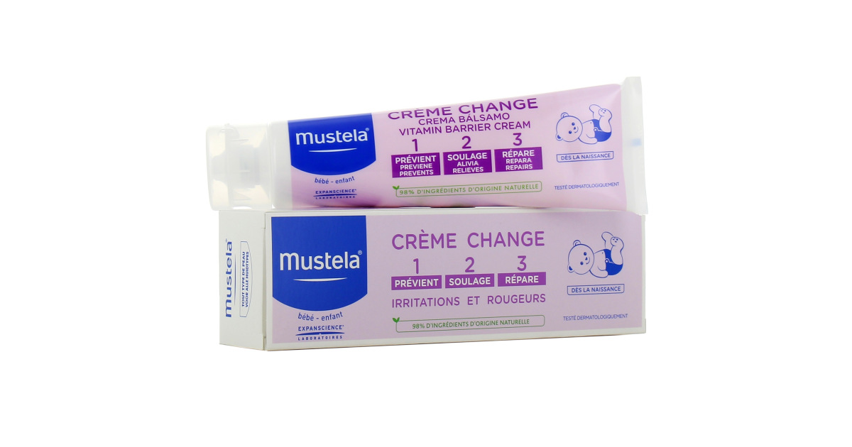 Mustela Bébé Crème change 1,2,3 Irritations et rougeurs 50ml 