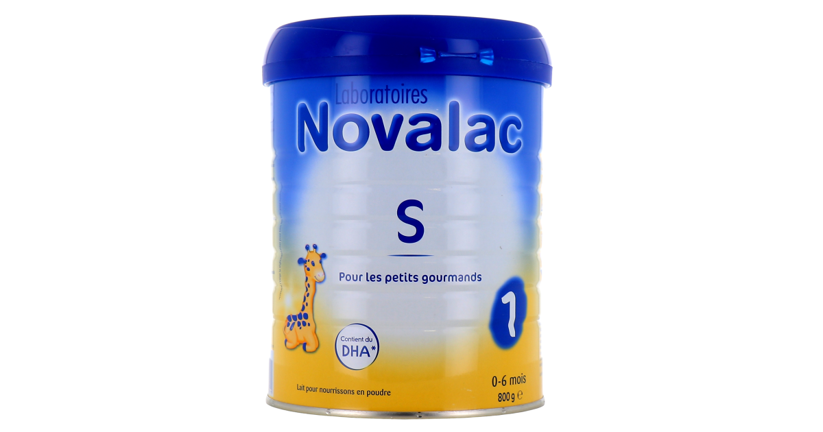 Novalac : Lait en poudre Novalac 2ème âge de 6 à 12 mois, pot de 800 g
