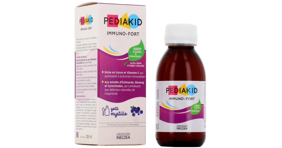 Immuno- Fort - Vitamine C - Immunité - Pédiakid - 125 ml - Granions