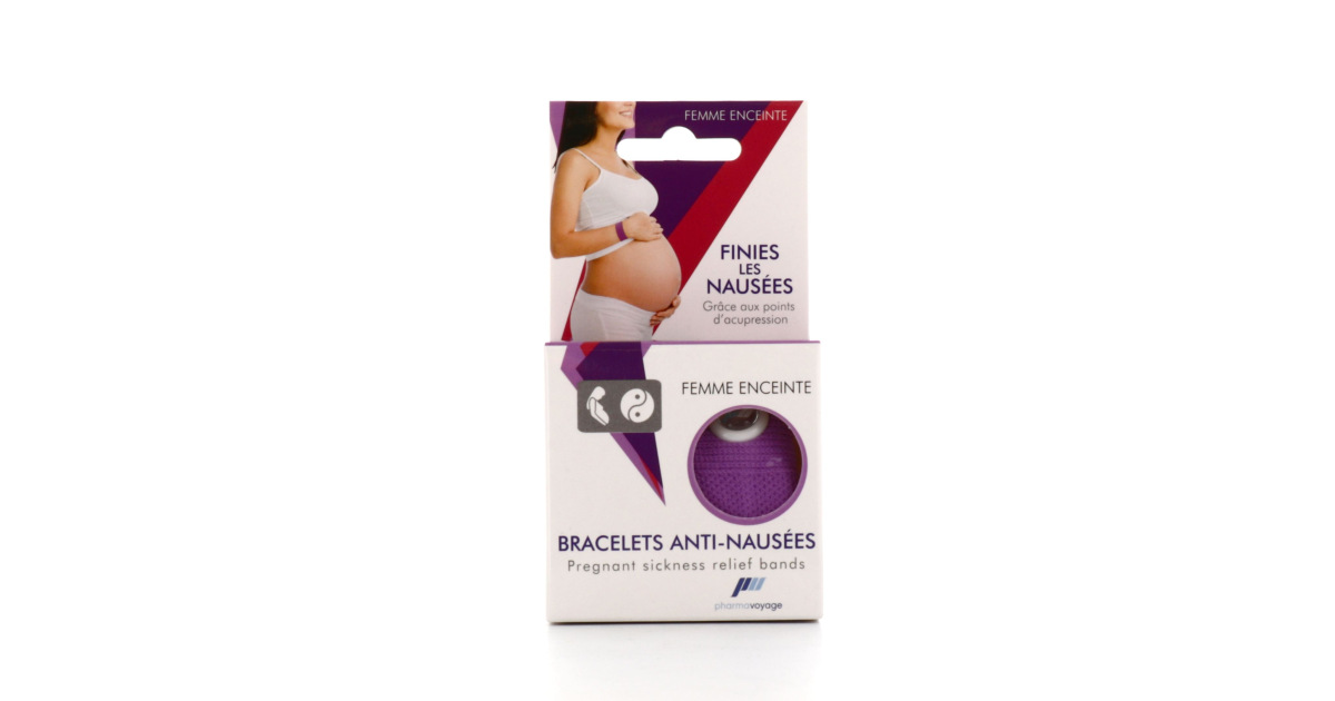 Pharmavoyage bracelet anti nausées de grossesse - Femme enceinte