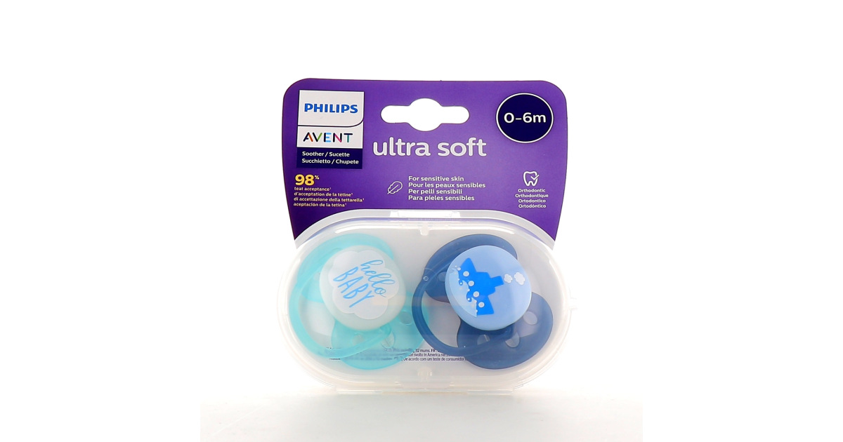 AVENT Ultra Soft Tétine 6-18 mois Physiologique - Silicone