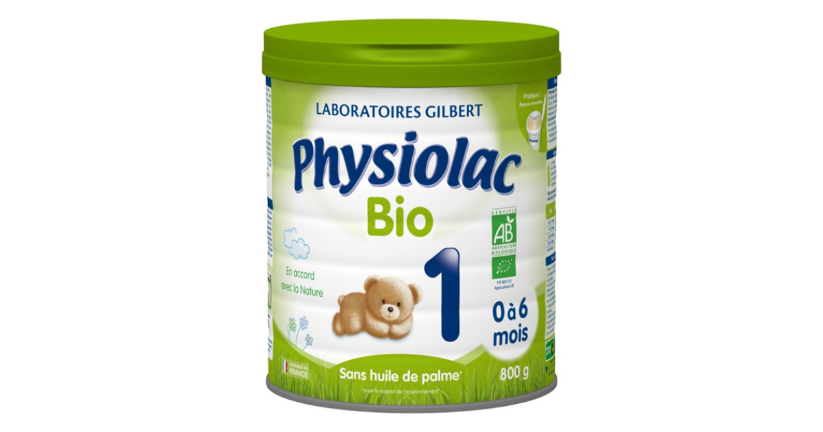 Physiolac 1 Bio 0 à 6 mois - Lait Nourrisson