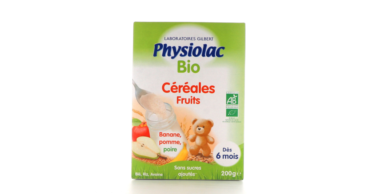 PHYSIOLAC BIO - Céréales Légumes Bio - Dès 4 mois, 200g