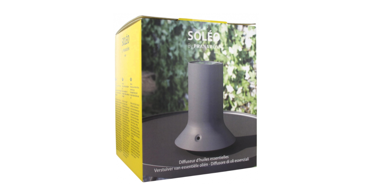Pranarôm - Diffuseur SOLEO Huiles Essentielles Anti-Moustiques Bio -  Rechargeable Portable Léger - SOLEO sans Fil + Cellule Solaire - Bleu