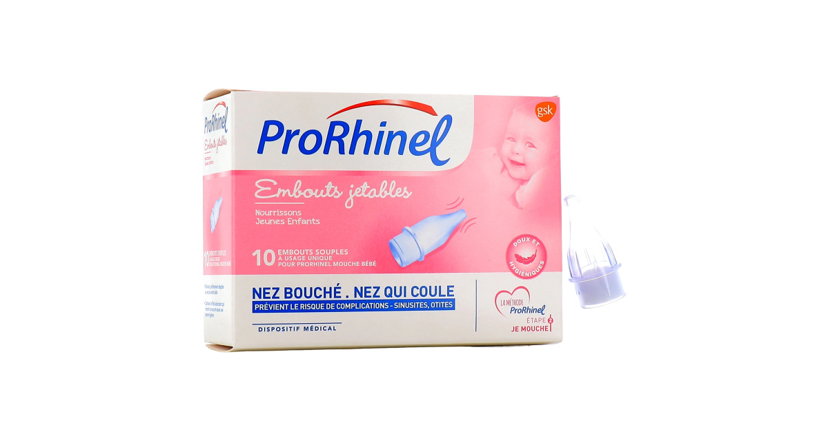 Prorhinel 10 Embouts Jetables (3401020346296) - Pharmacie de la Thure