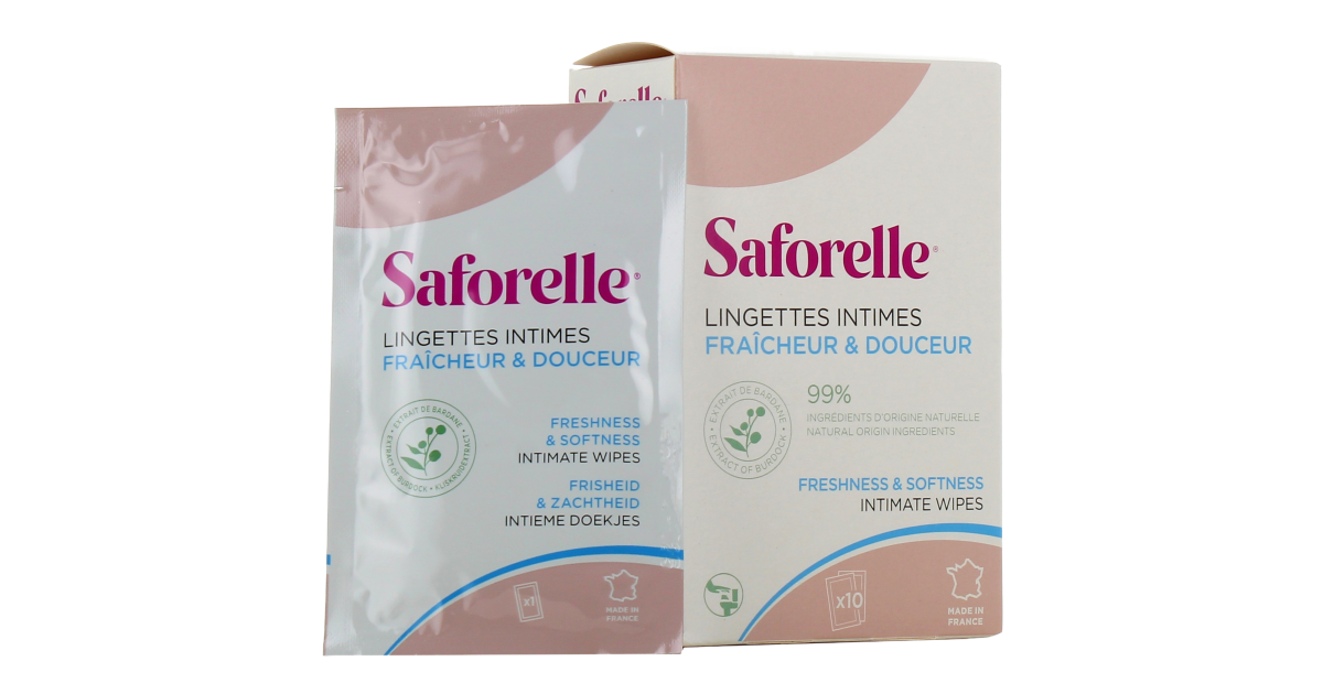 Saforelle Lingettes Hygiène Intime Pocket Biodégradable Sachet Autres -  Beauté Bien être / Santé Femme 8,83 €