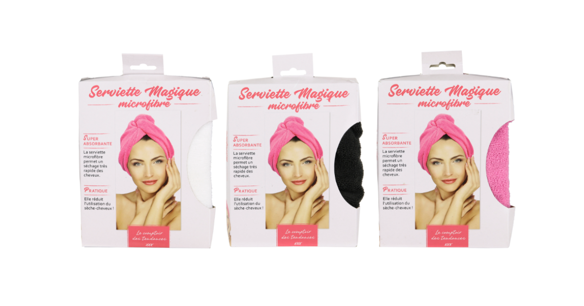 ELEXACARE Serviette Microfibre Cheveux - (Lot de 2, Rouge) Serviette  Cheveux bouclés : : Beauté et Parfum