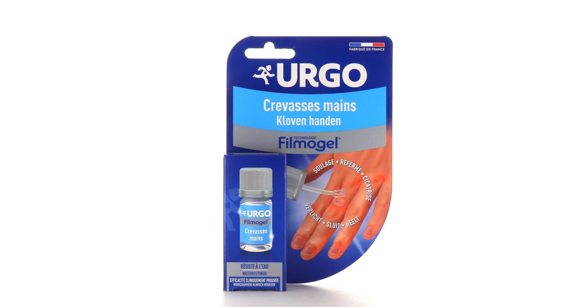 Le pack duo crevasses mains Urgo est composé d'un filmogel crevasses mains  3,25ml.