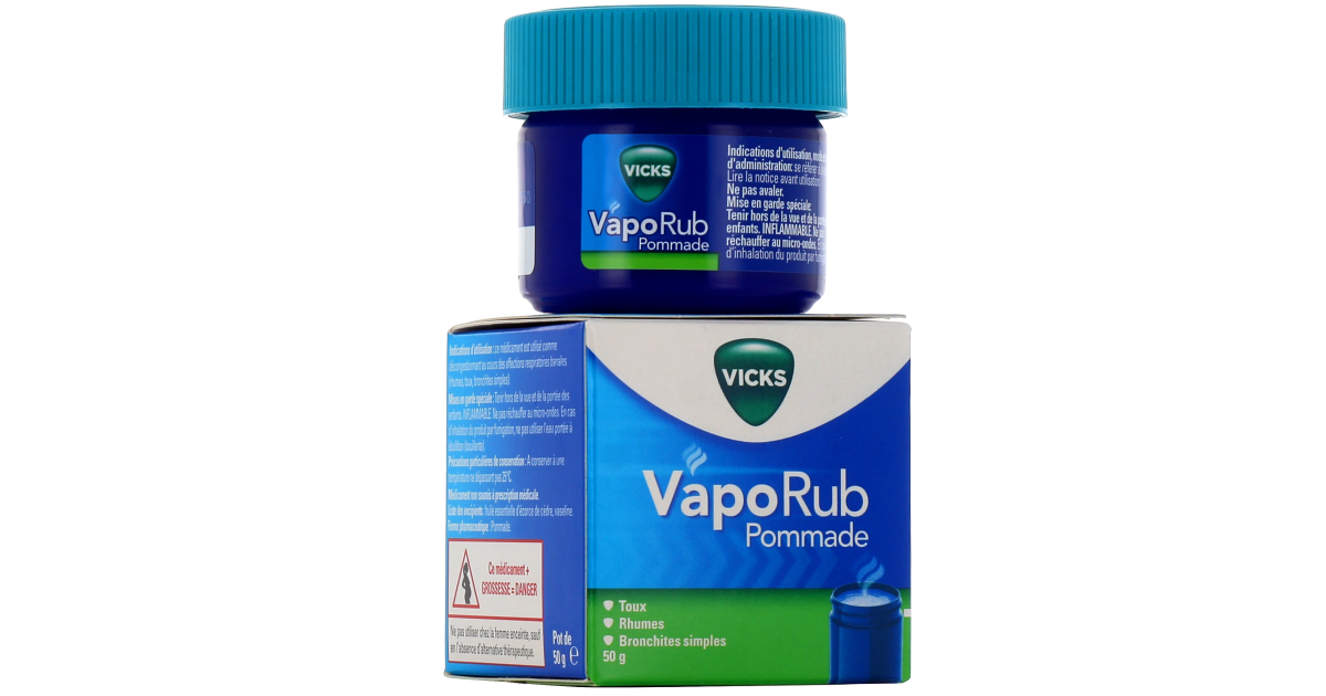 VICKS VAPORUB Pommade 50g  Pharmacie en ligne Citypharma