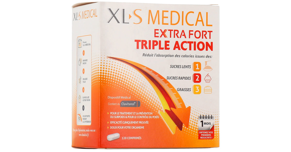 XLS MEDICAL Extra Fort Triple Action - Parapharmacie Prado Mermoz