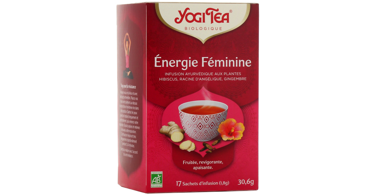 Infusion pour les femmes Energie Féminine Yogi Tea. Yogi Tea pas cher