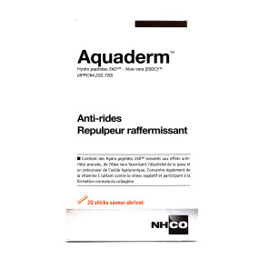Aquaderm 20 sticks saveur abricot
