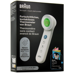 Braun BNT 400 Thermomètre Frontal Age Precision Avec/Sans Contact