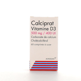 Calciprat Vitamine D3 500mg - 60 comprimés à sucer