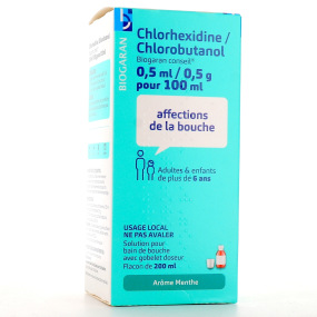 Chlorhexidine/Chlorobutanol Biogaran Bain de Bouche