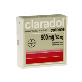 Claradol Caféine 500mg/50mg Effervescent