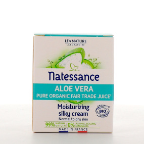 Natessance Crème Soyeuse Hydratante Aloe Vera Bio