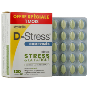 D-STRESS Booster - Stress et fatigue (20 sachets sticks)- Pharmacie Veau  (FRANCE)