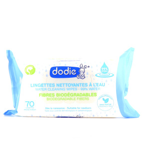 Dodie - Lingettes à l'eau Biodégradables x70