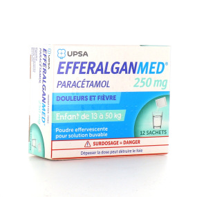 EfferalganMed 250 mg poudre effervescente 12 sachets