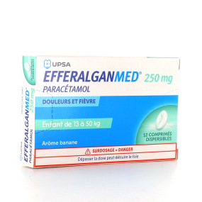 EfferalganMed 250 mg Enfant 13 à 50 kg Comprimés dispersibles