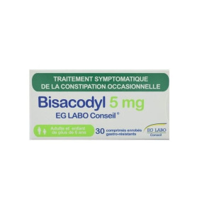 EG Labo Bisacodyl 5 mg Constipation Occasionnelle