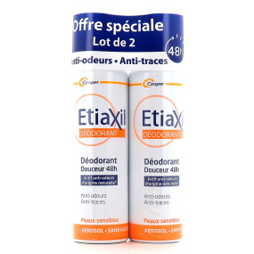Etiaxil Déodorant Douceur 48h Spray Lot de 2