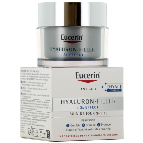 Eucerin Hyaluron-Filler 3X Effect SPF 15 Soin de Jour Peau Sèche