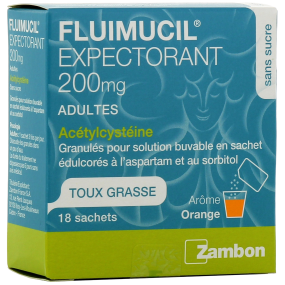 Fluimucil Expectorant 200 mg 18 sachets