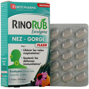 Forté Pharma RinoRub Comprimés Nez Gorge Flash