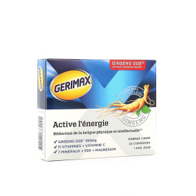 Gerimax - Active énergie - 30 - 60 ou 90 comprimés