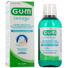 Gum Gingidex Bain de bouche 0,06 % Prévention Quotidienne