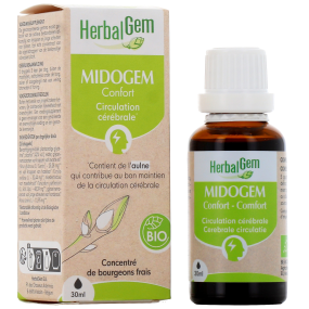 Herbalgem Midogem Confort Circulation Cérébrale Bio