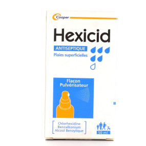 Hexicid Solution Antiseptique en Spray 50 ml
