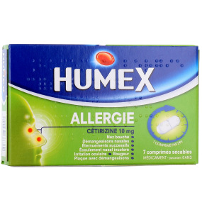 Humex Allergie Cetirizine comprimés