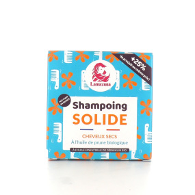 Lamazuna Shampooing Solide Cheveux Secs à l'huile de Prune