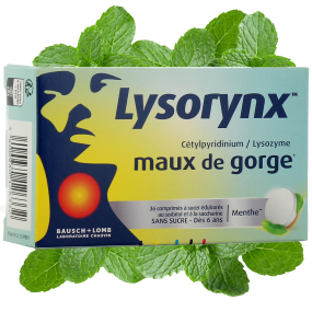 Lysorynx Maux de Gorge Comprimés sans sucre