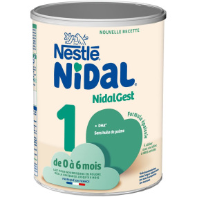 Nestlé Nidal NidalGest 1 Formule épaissie Lait 0-6 mois