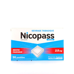Nicopass 2,5mg - 96 pastilles