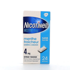Nicotinell menthe fraîcheur 4 mg gommes sans sucre