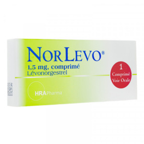 Norlevo 1,5 mg Lévonorgestrel 1 comprimé - Contraception d'Urgence
