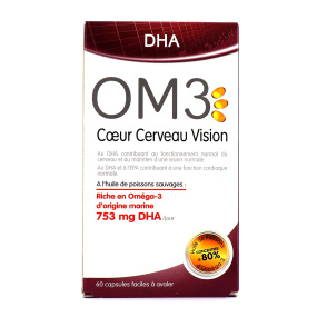 OM3 DHA Coeur Cerveau Vision 60 capsules