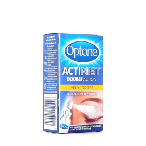 Optone ActiMist 2 en 1 Spray Oculaire Yeux Irrités