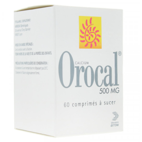 Orocal 500mg 60 comprimés à sucer