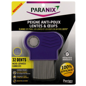 Paranix Peigne Métallique Anti-poux Lentes et Oeufs