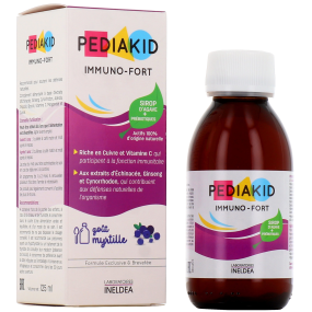 PEDIAKID® Gommes Immunité - Pilulier de 60 oursons - Goût framboise. -  Pediakid